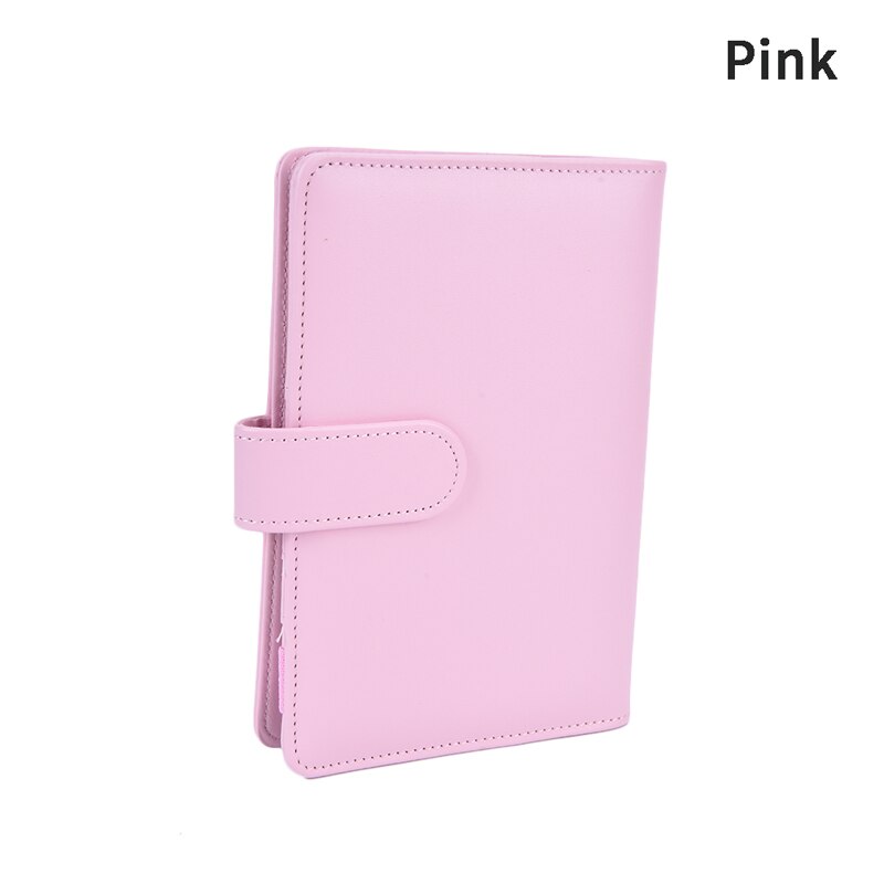 Pu Lederen A6 Cover Dagboek Schema Dagboek Bindmiddel Schoolbenodigdheden Notebook Cover: Roze