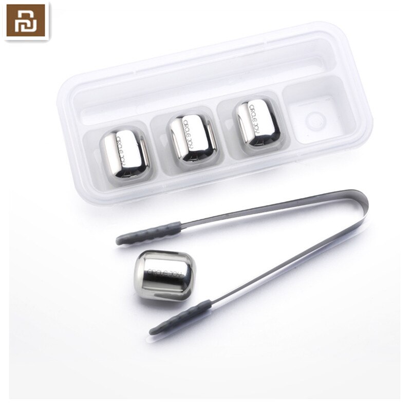 Original Circle Joy Ice Cube 304 Stainless Steel Washable Long-term Use Ice Maker For Wine Corks Fruit Juice