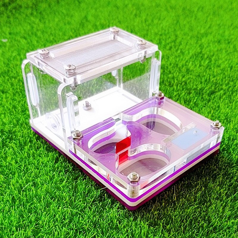 Mini Ant Farm Acrylic Ant Nest Small Pet Feeding Box Insect Supplies 9x7x4.5cm: FA-012