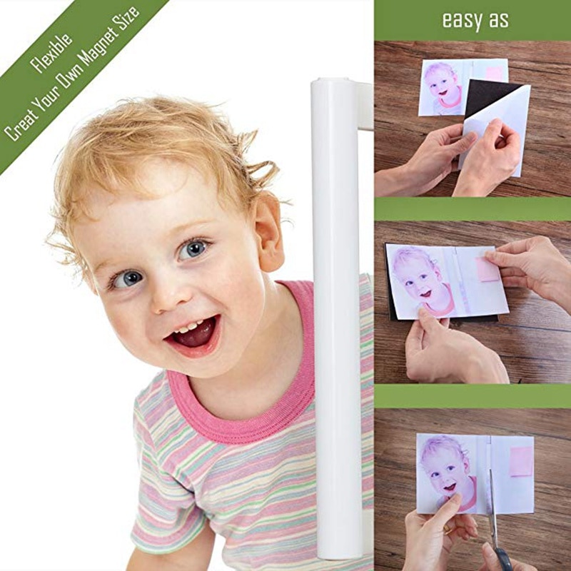 A4 Flexible Soft Rubber Magnetic Adhesive Sheets Paper Fridge Magnet Material