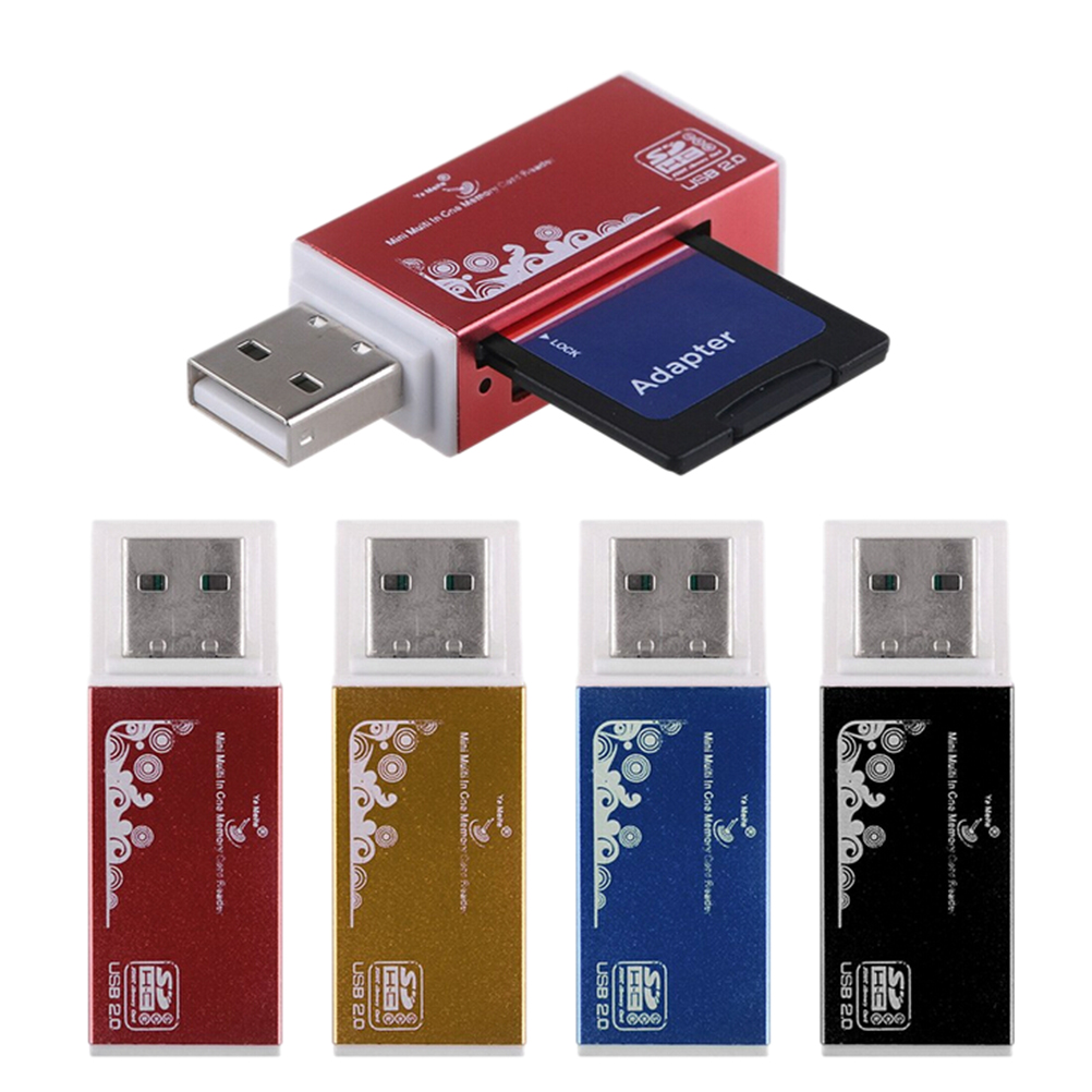 Chorro de , lector de tarjeta de memoria de 1 SD/MMC SDXC/RS MMC TF/MicroSD/MS PRO/MS DUO M2 lector de tarjeta