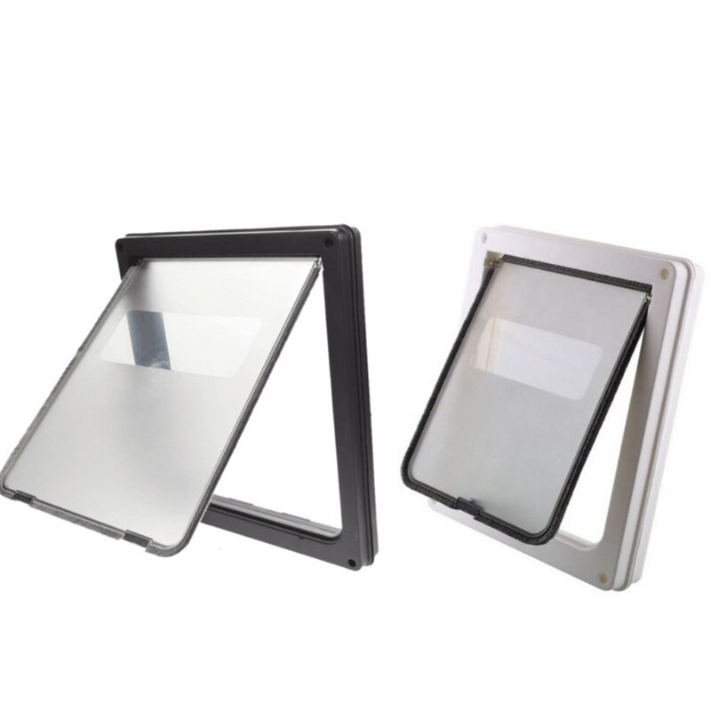 Ferme automatiquement la porte intérieure extérieure pour chien et chat, fournitures pour animaux de compagnie, plastique ABS résistant aux intempéries, rabat de sécurité verrouillable