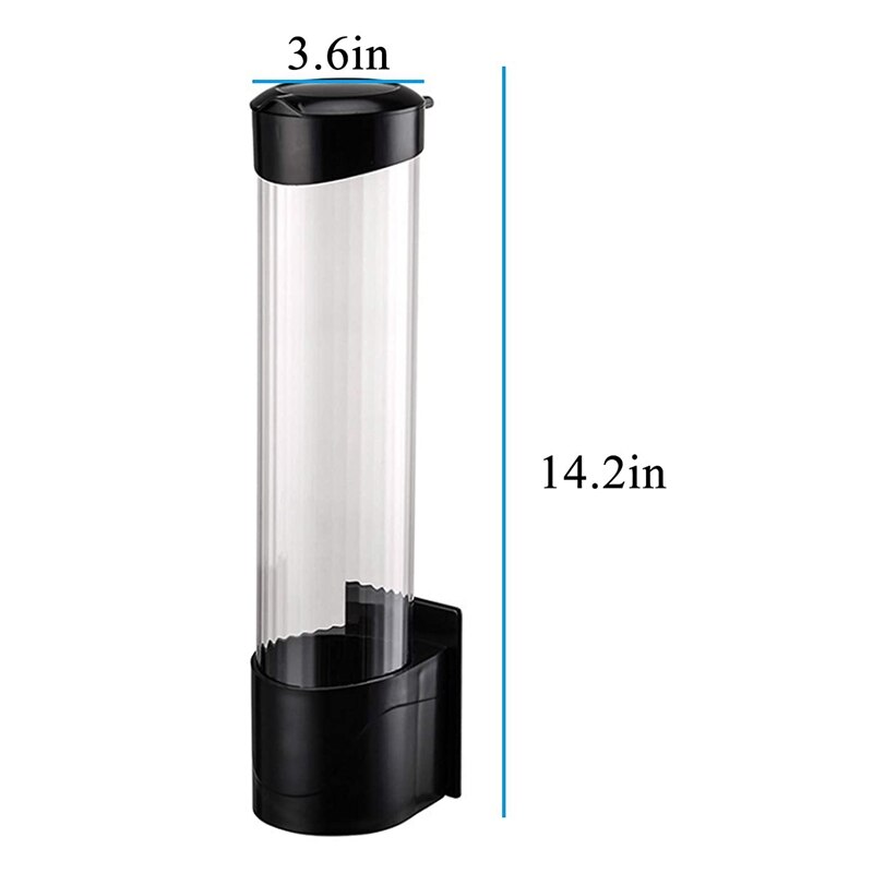Water Cup Distributor Wall Mounted Plastic Drinker Paper Cup Plastic Cup Separator Cup Dispenser Automatic Cup
