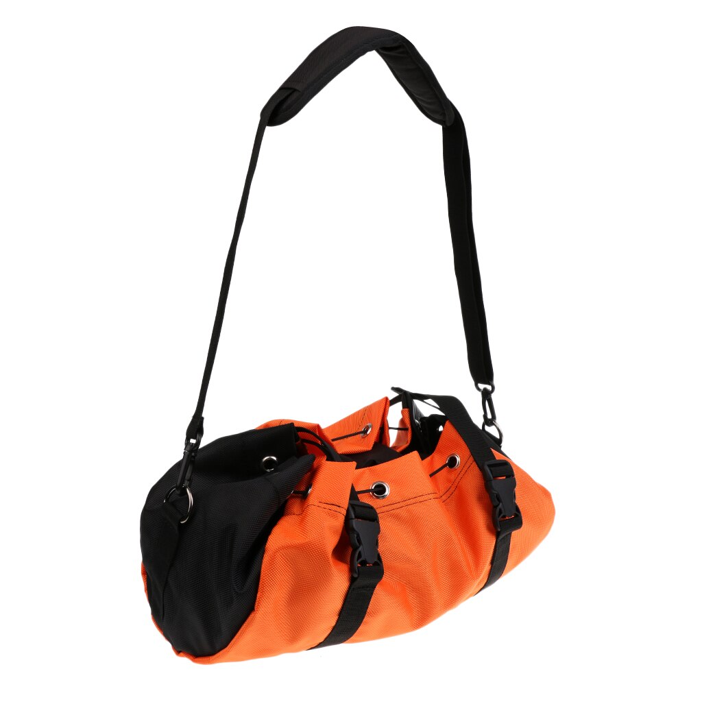 Orange Folding Waterproof Rock Tree Climbing Mountaineering Rope Cord Bag Gear Equipment Storage Sling Backpack + Ground Sheet