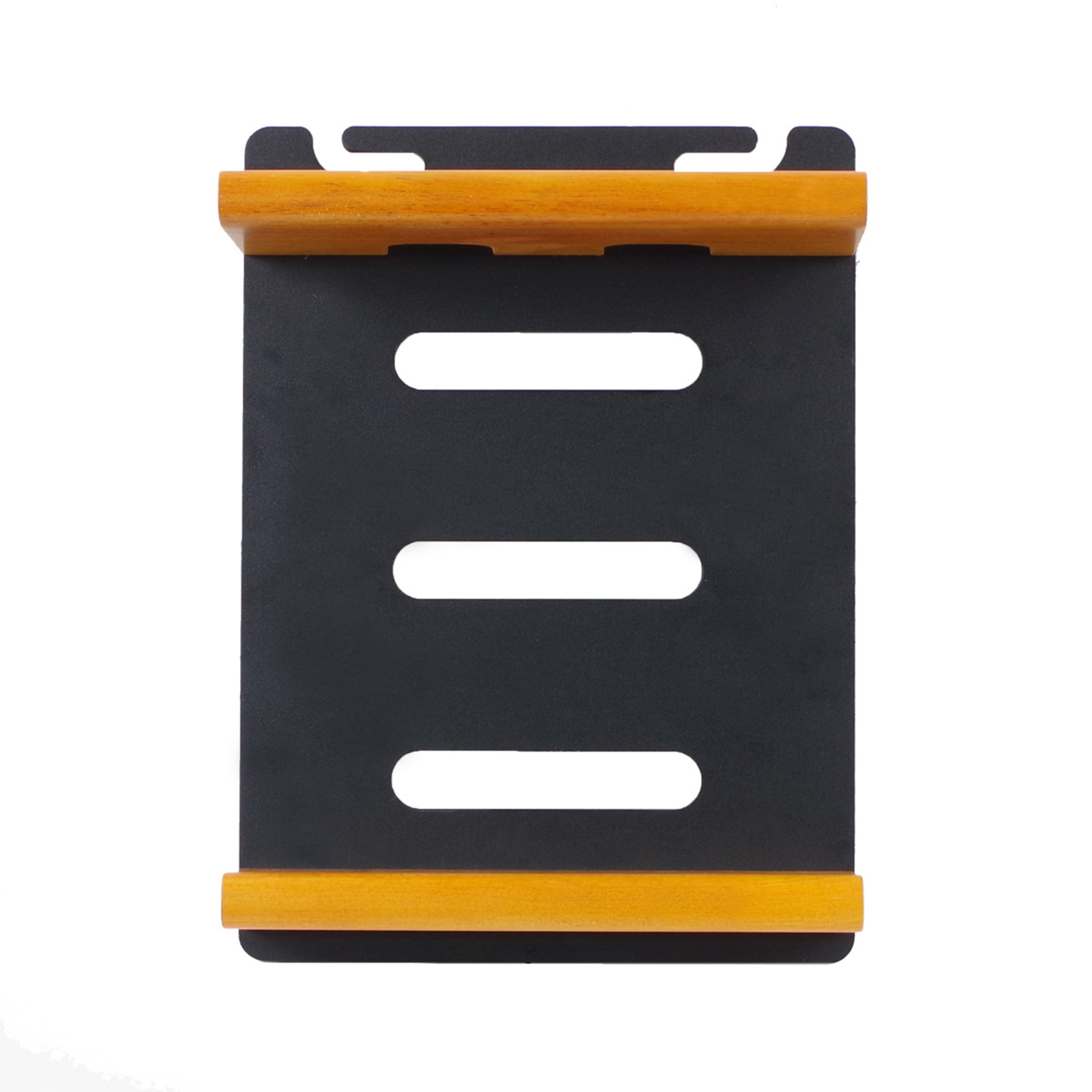 Guitar Effect Pedal Board DIY Kit Solid Wood and Aluminum Pedalboard 11.8-inch x 8.7-inch, with Arc Feet Pedal Footswitch Topper