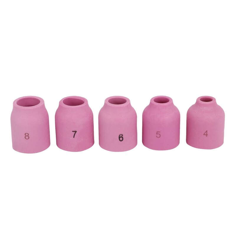 TIG Welding Torches Stubby Gas Lens Collets Alumina Nozzles Back Cap Kit For SR WP 17 18 26 Series 16pcs