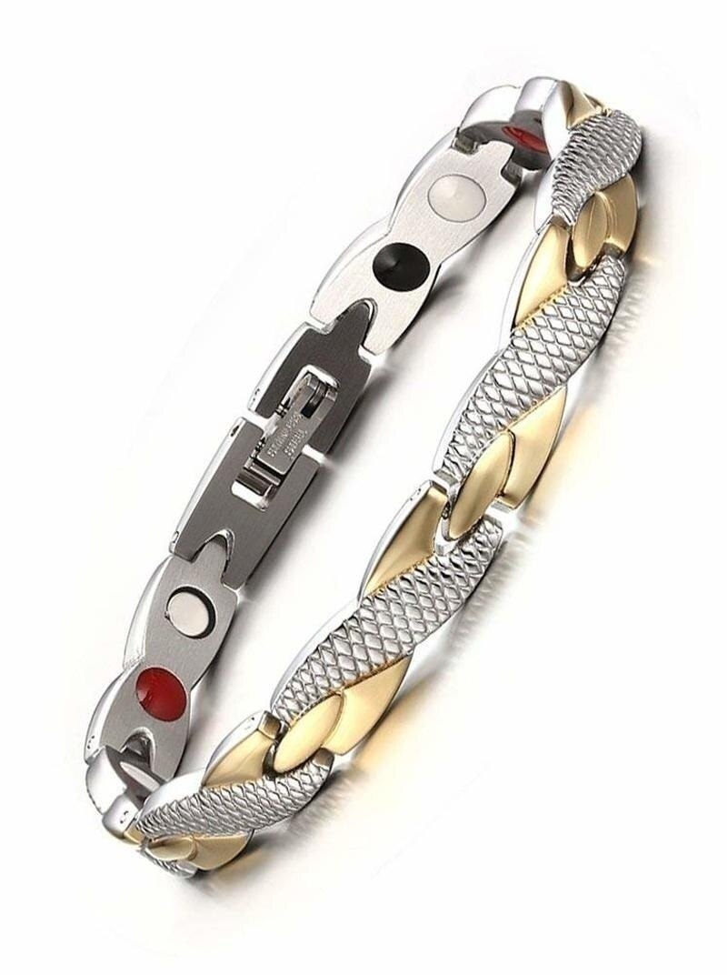 Drachen aufbringen Armbänder verdrehte Gesunde Abnehmen magnetisch Armbinde für Gewicht Verlust Gesunde Charme Schmuck für Männer Weihnachten: Gold und Silber-