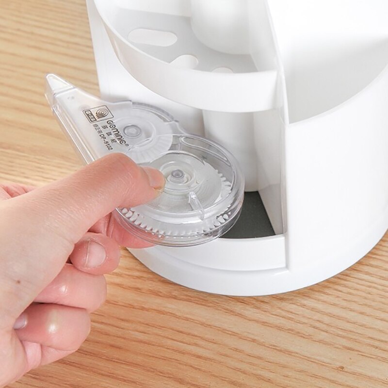 Plastic Bureau Organizer Desktop Pen Potlood Holder Make Storage Tray Make-Up Borstel Container Studenten School Stationair