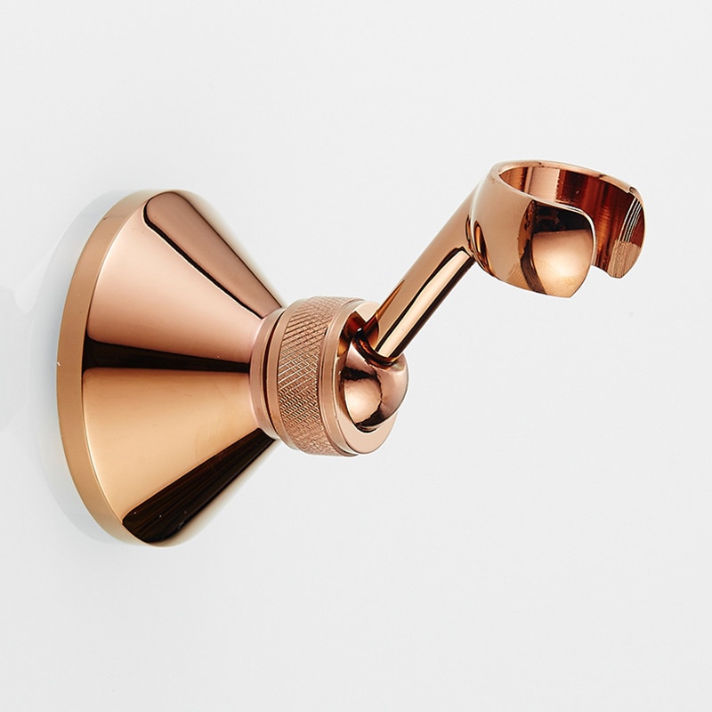 Bathroom Hand Held Shower Head Holder Bracket Rose Gold/Gold/Antique Bathroom Hardware Accessory Wall Mounted Brass Hook