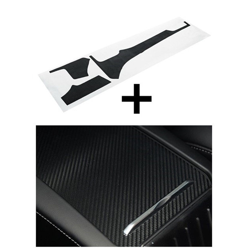 Carbon Fiber Auto-interieur Sticker Set Moulding Voor Tesla Model X S Kits Dashboard Control Accessoires
