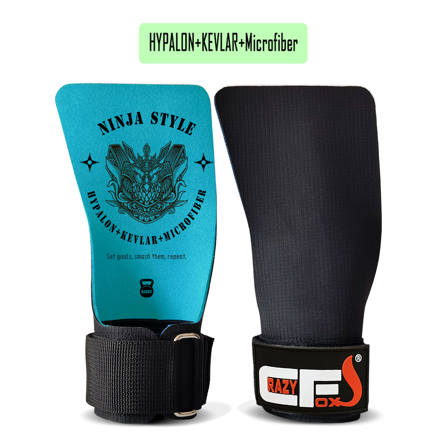 Weightlifting Grip Lifting glove Guantes GYM Guantes Para Entrenar Gym перчатки для подтягивая Luva Musculação Calleras: SKY BLUE / L