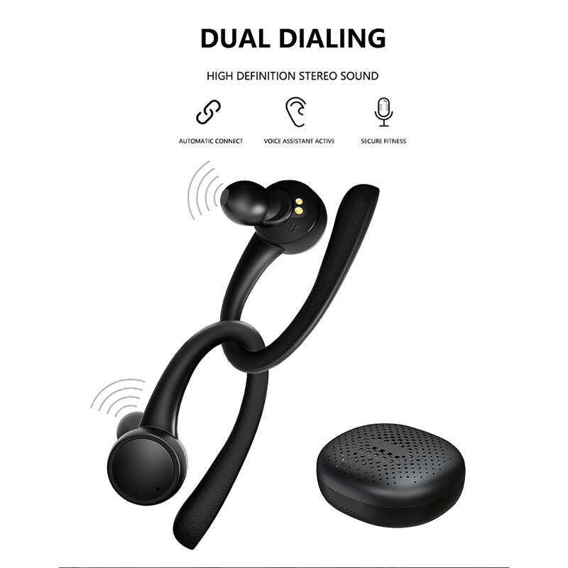 T7 Pro Tws 5.0 Draadloze Bluetooth Oortelefoon Hifi Stereo Draadloze Hoofdtelefoon Sport Headset Met Opladen Doos Waterdichte Hoofdtelefoon