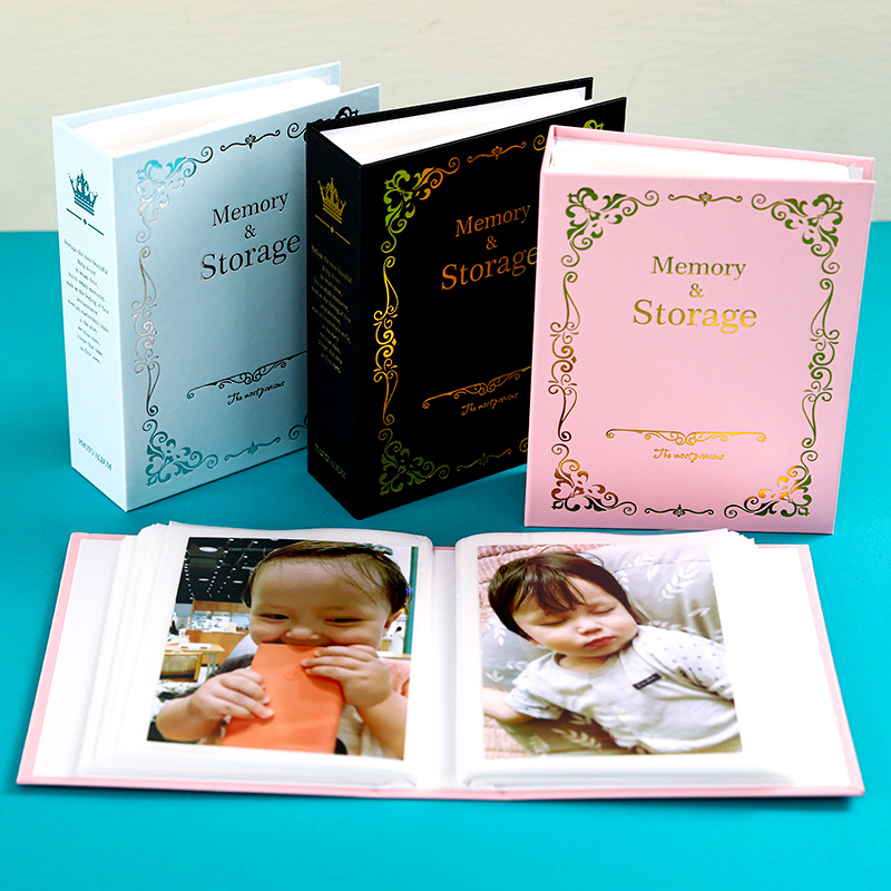 100 Bilder, Taschen, 10 x 15 cm, vergoldetes Fotoalbum, 15,2 cm, Inters-Fotos, Buchhülle, Kinderspeicher,