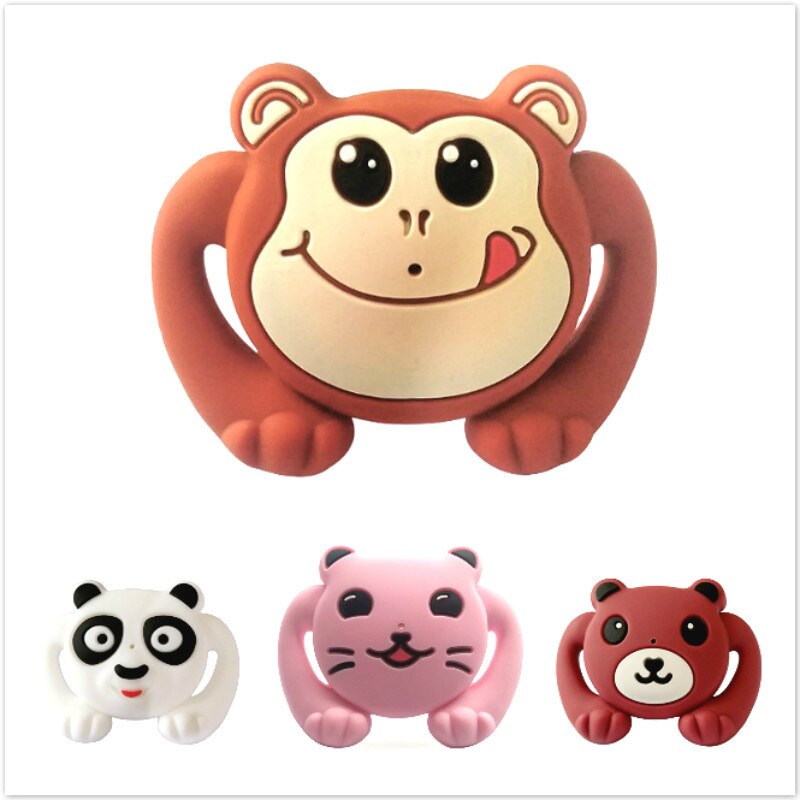 1 pièces noël pingouin mamelon bébé sucette coffre-fort infantile enfant en bas âge Silicone souple Anti-poussière couvercle bébé anneau de dentition tétine factice sucettes