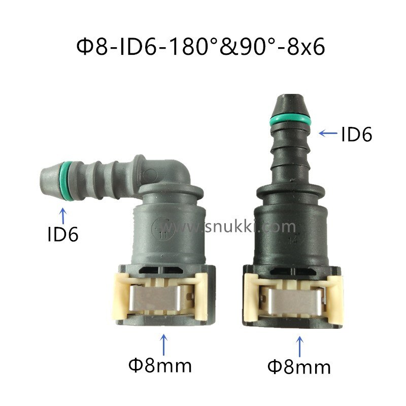 D8mmID6 Fuel line connectors quick connector fema... Grandado