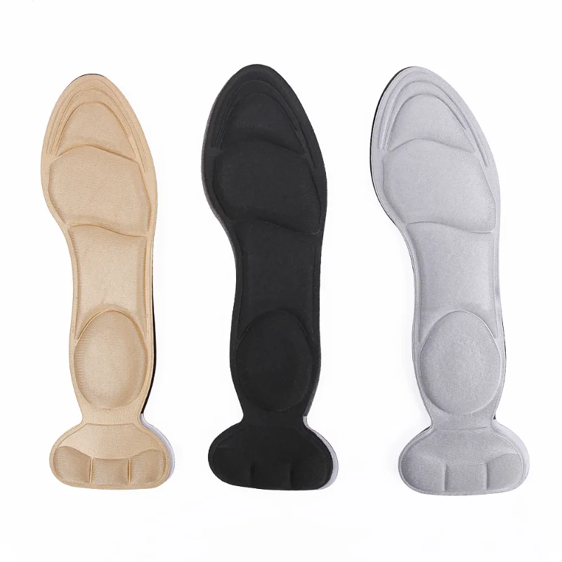 2/4 pezzi tacco alto sottopiede in Memory Foam inserti tallone Post posteriore traspirante antiscivolo per scarpe da donna solette di supporto per arco di scarpe