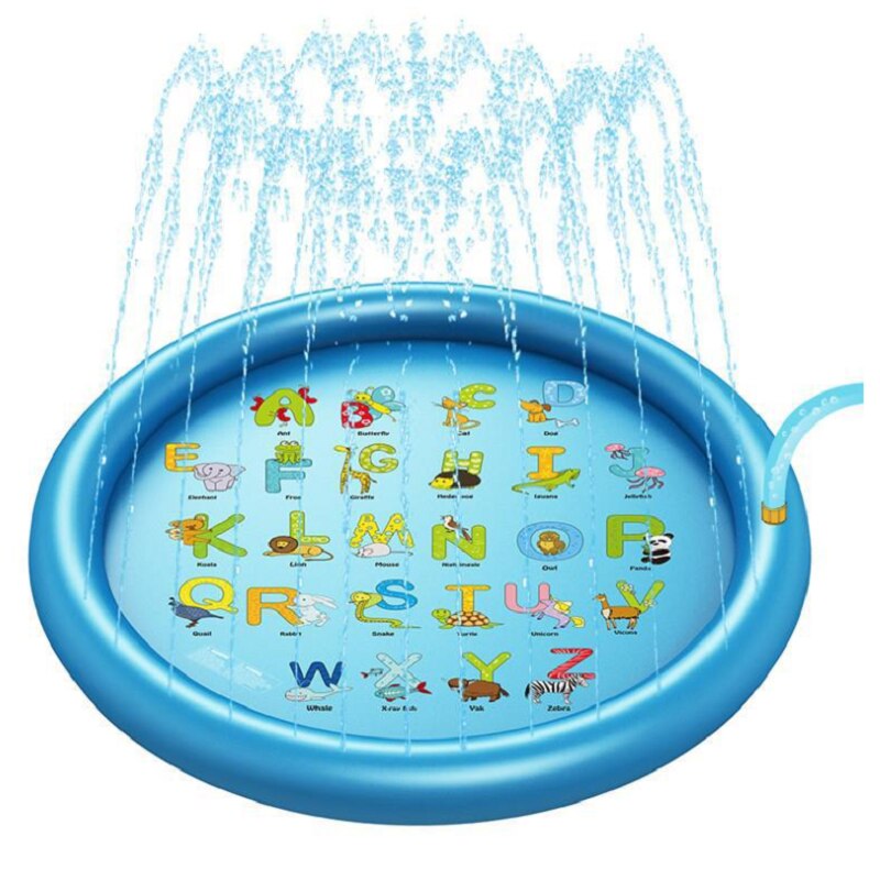 68-pollici rotonda pad acqua piscina gonfiabile giocattoli di estate acqua splash game pad prato all&#39;aperto spiaggia per bambini all&#39;aperto giocattoli