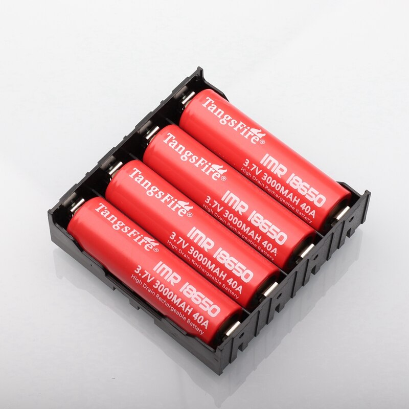 4Slots 18650 Batterij Plastic Batterij Houder/Case Opbergdoos Voor 4*3.7V 18650 Lithium Batterij Met 8 Pin