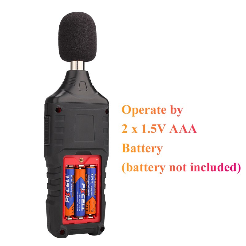 Digital Sound Level Instrument Indicator Audio Level Meter Noise Measuring 30-130 dBA Meter Mini Decibel Monitor HABOTEST HT622A