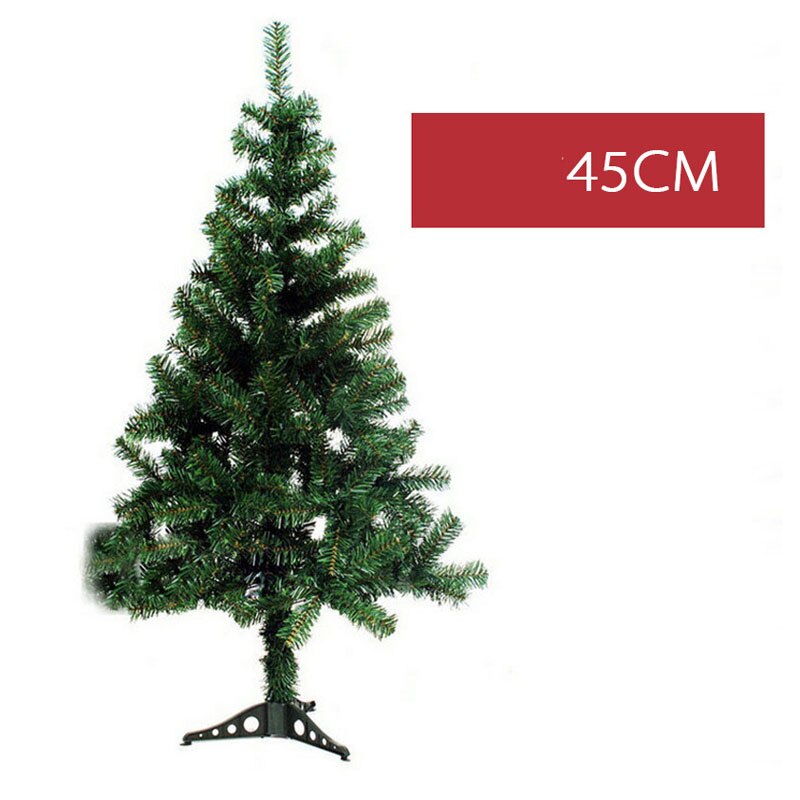 Simulation Christmas Tree 60cm/120mPVC Pine Needle Christmas Tree Pink Green Christmas Party Home Decora Accessories Set: 45cm green