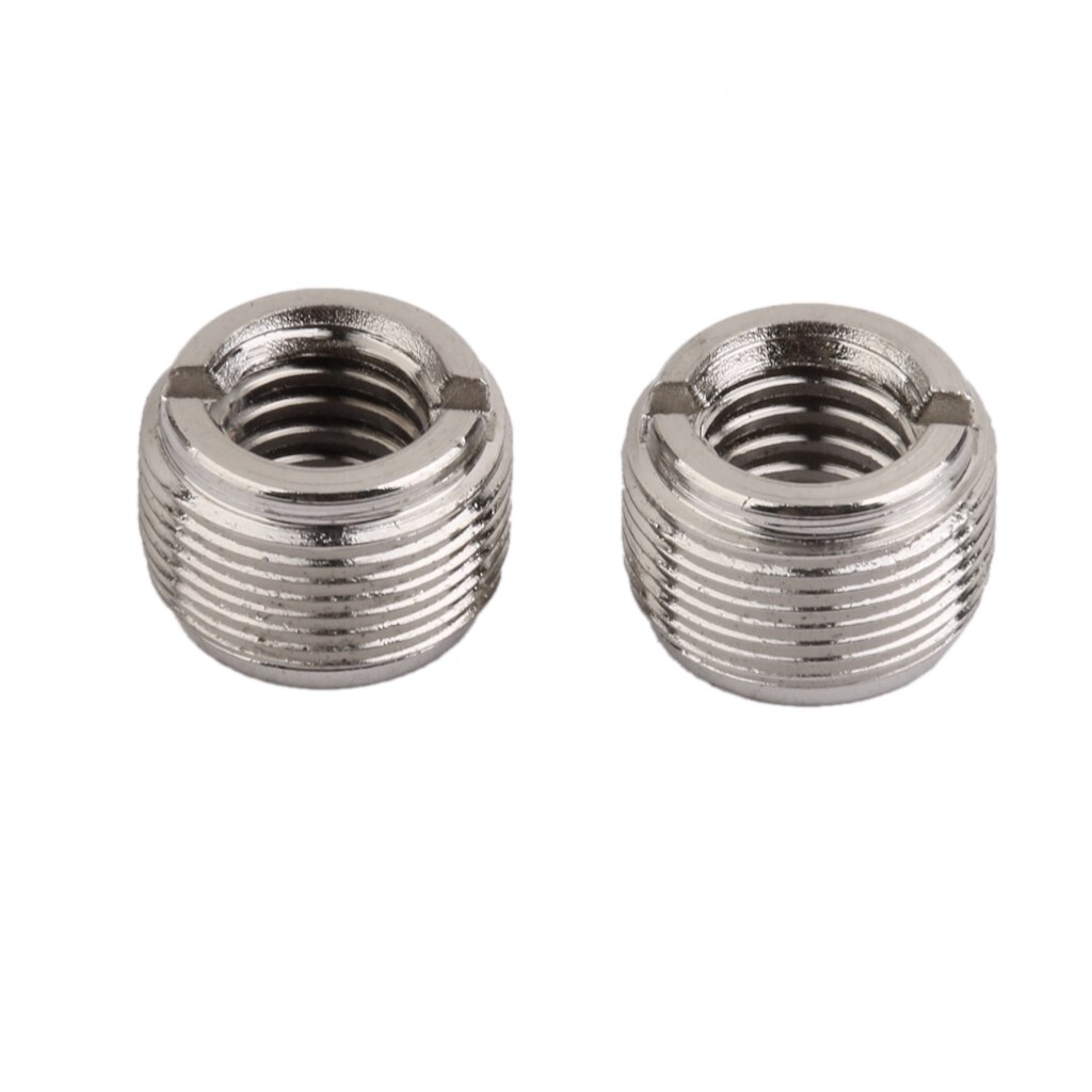 2 Microphone MIC Clip Screw Thread Adapter 3/8 "to 5/8" Connector