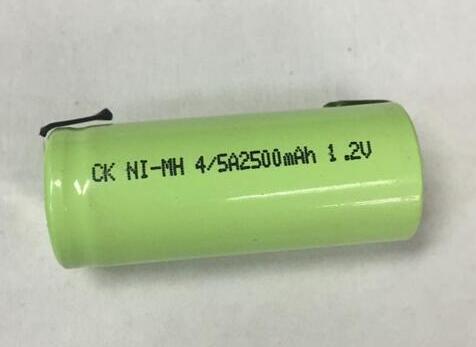 1 stks 1.2 v 4/5A oplaadbare batterij 2500 mah 17430 4/5 EEN ni-mh nimh cel met lassen pins voor Braun