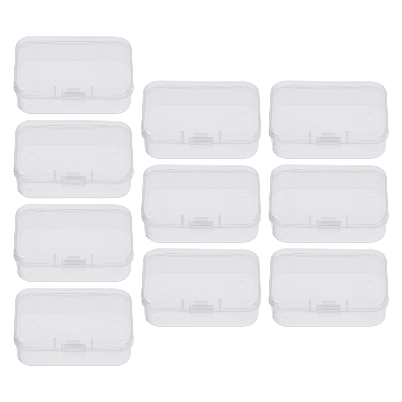10 Pcs Accessories Storage Containers Plastic Storage Boxes (Transparent): Default Title