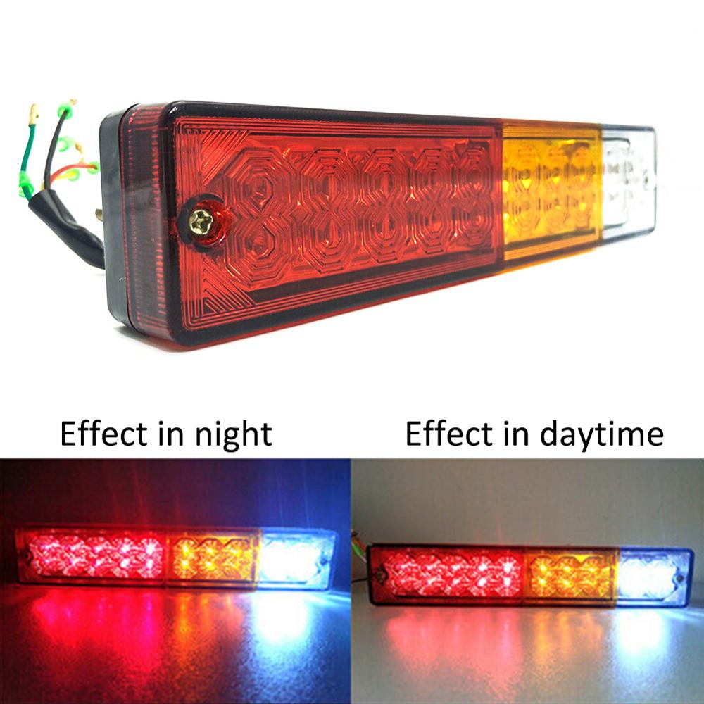 2pcs 12V Waterproof 20LED Car Stop Rear Tail Light Brake Reverse Light Running light Turn Indiactor Boat ATV Truck Trailer Lamp