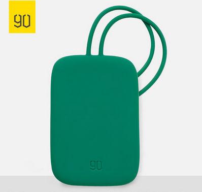 NINETYGO 90FUN Bunte Silikon Gepäck Tag Tragbare für Koffer Gepäck Tasche Tag Anti-verloren Schreiben Label Tasche Teile Zubehör: GREEN