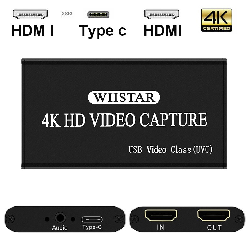 4K Hdmi Game Video Capture Card USB2.0 Type 1080P Grabber Dongle Hdmi Capture Card Voor Obs Vastleggen Game game Capture Card Live