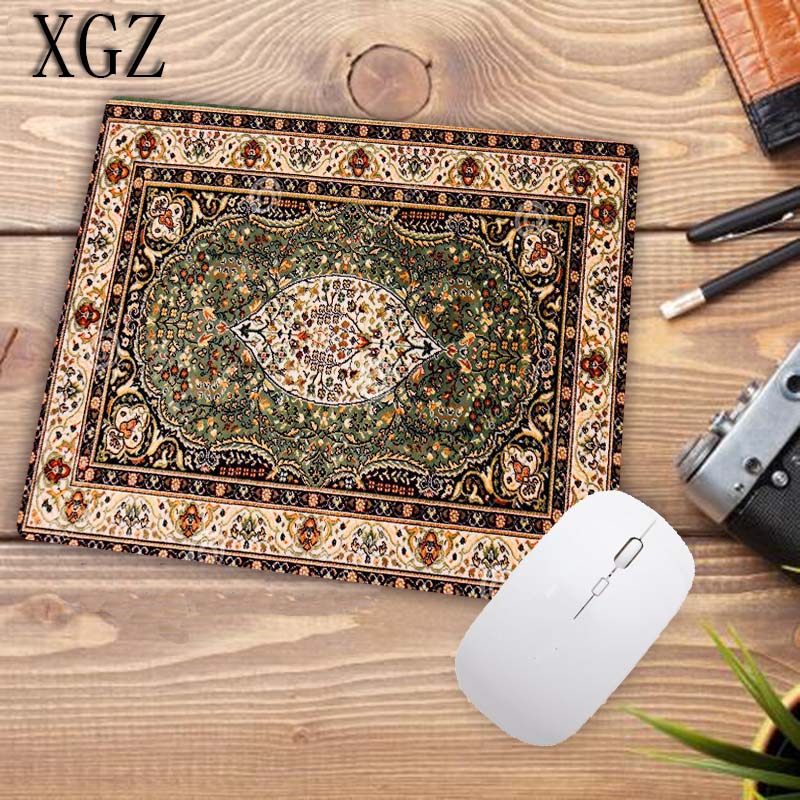 XGZ Anti-slip Retro Style Persian Carpet Locking Edge Mousepad Keyboard Home Large Mouse Pad Office Table Decor Craft Muismat: 250X290X2MM