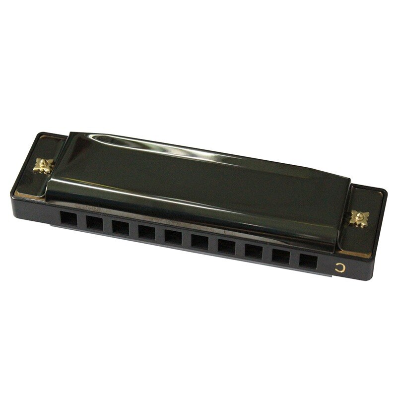 Flanger fh -01 diatonische blues mondharmonica standaard 10 gaten 20 toon met koffer toonsoort c voor beginners professionals