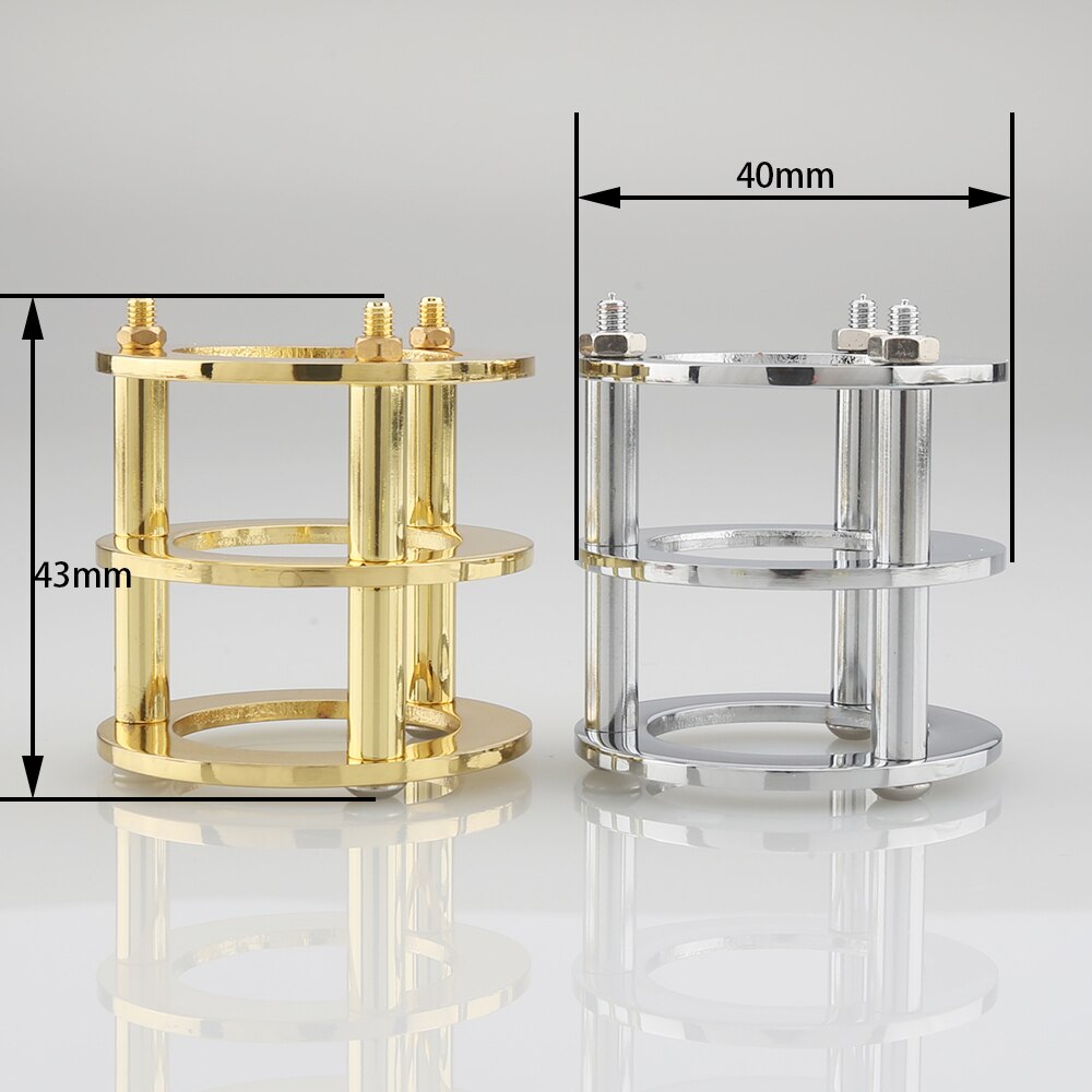 Vacuum Tube Guard Protector Cover for 12AX7 12AT7 ECC83 6922 5687 HIFI Vintage Audio AMP DIY Gold&amp;Chrome Plated 1PC