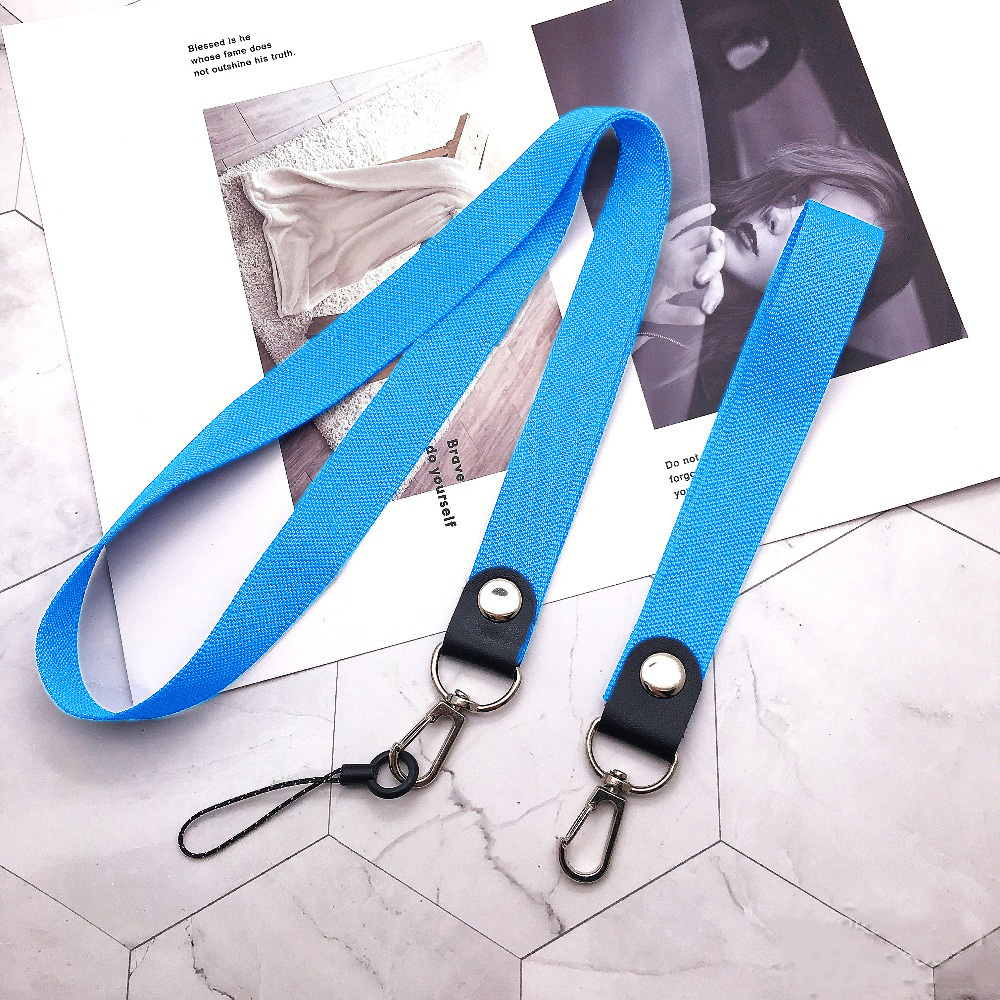 Cell Phone Neck Wrist Strap Lanyard For iPhone Xiaomi Redmi Samsung Huawei ID Card Badge Holder Key Cord Keycord Landyard Mobile: light blue