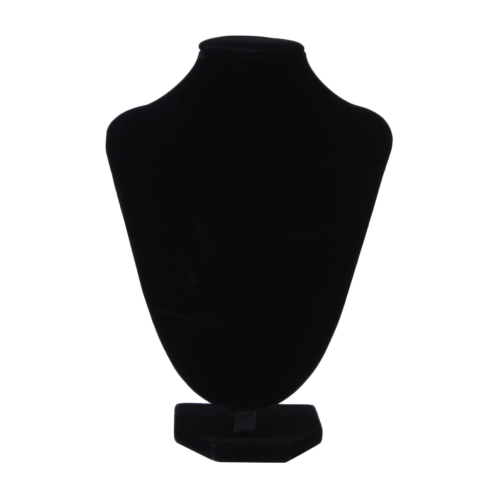 Ketting Ketting Armband Hanger Display Stand Rack Black Velvet Sieraden Resultaat Holder Mannequin Choker Organizer Showcase