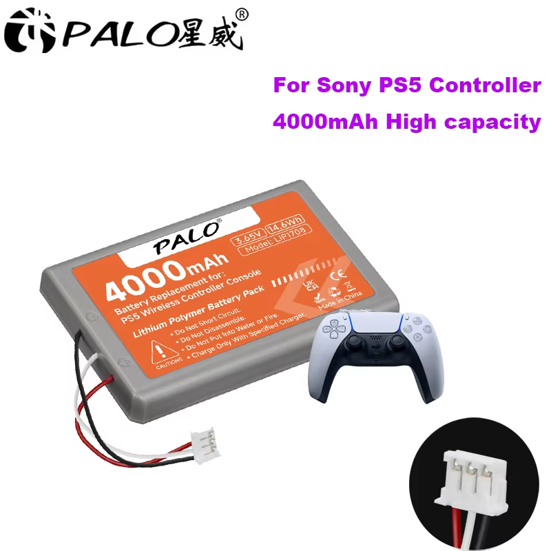 PALO PS5 kontroler bateria ps5 akumulatory do Sony Playstation 5 LIP1708 DualSense kontroler gier CFI-ZCT1J ZCT1W