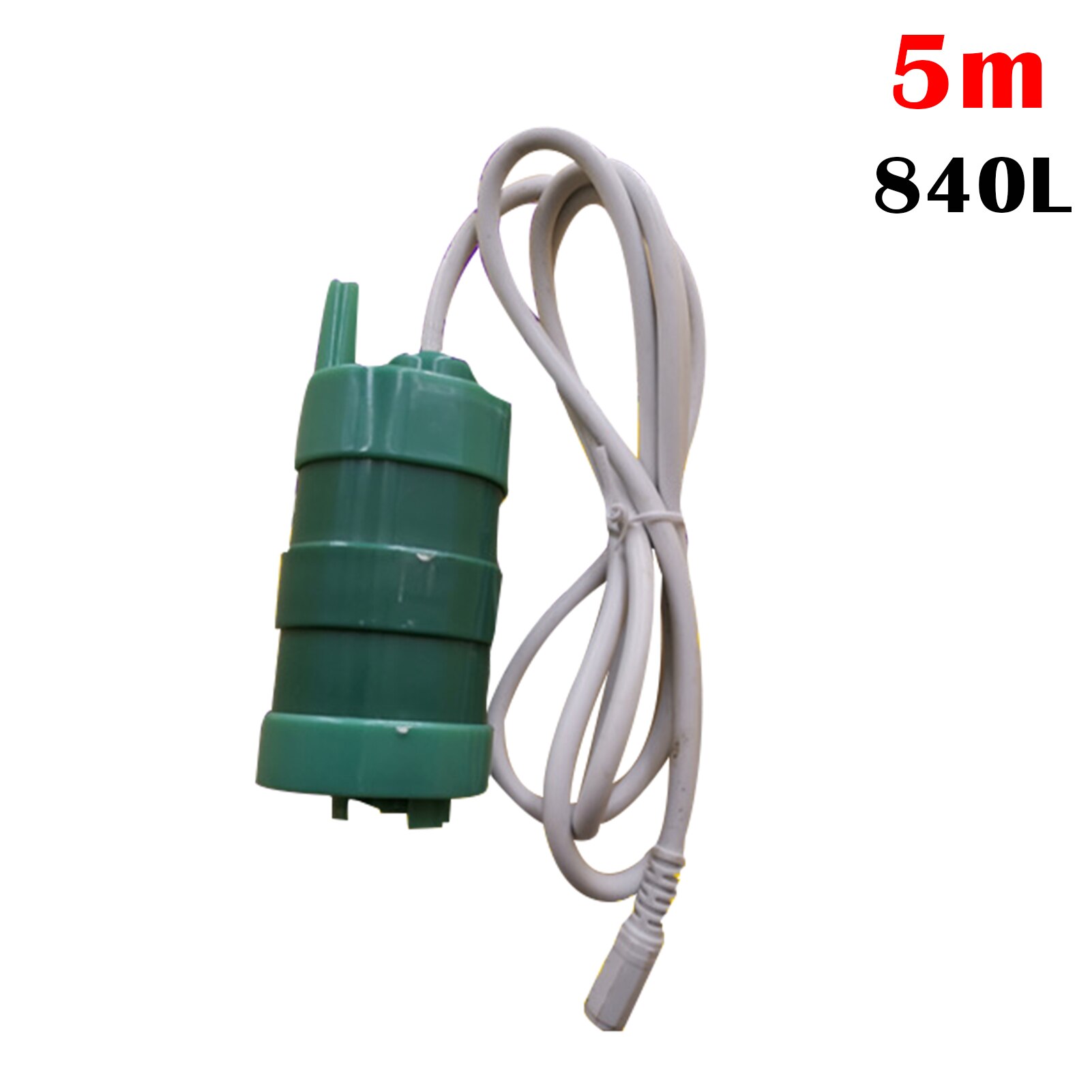 24V DC Submersible Flow Pumps 15 meters 10L/M Straight Micro Water Equipment for Engineering QP2: 5m female head 840l
