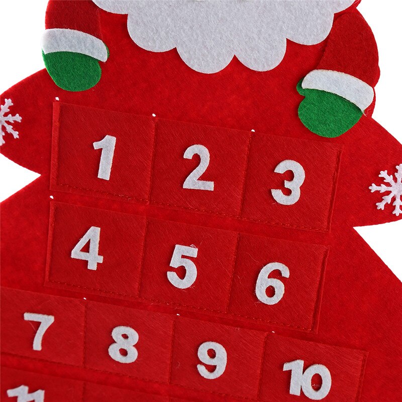 Jule adventskalender søt julenisse far julepynt hjem jul kunstig håndverk hengende ornament