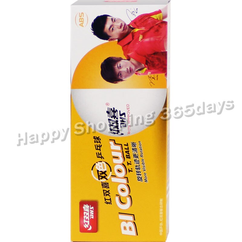 DHS BI kolorowe piłeczki robić tenisa stołowego (dwukolorowe, chiny Super liga, szwem ABS 40 + kulki) plastikowe piłki robić świst-ponga