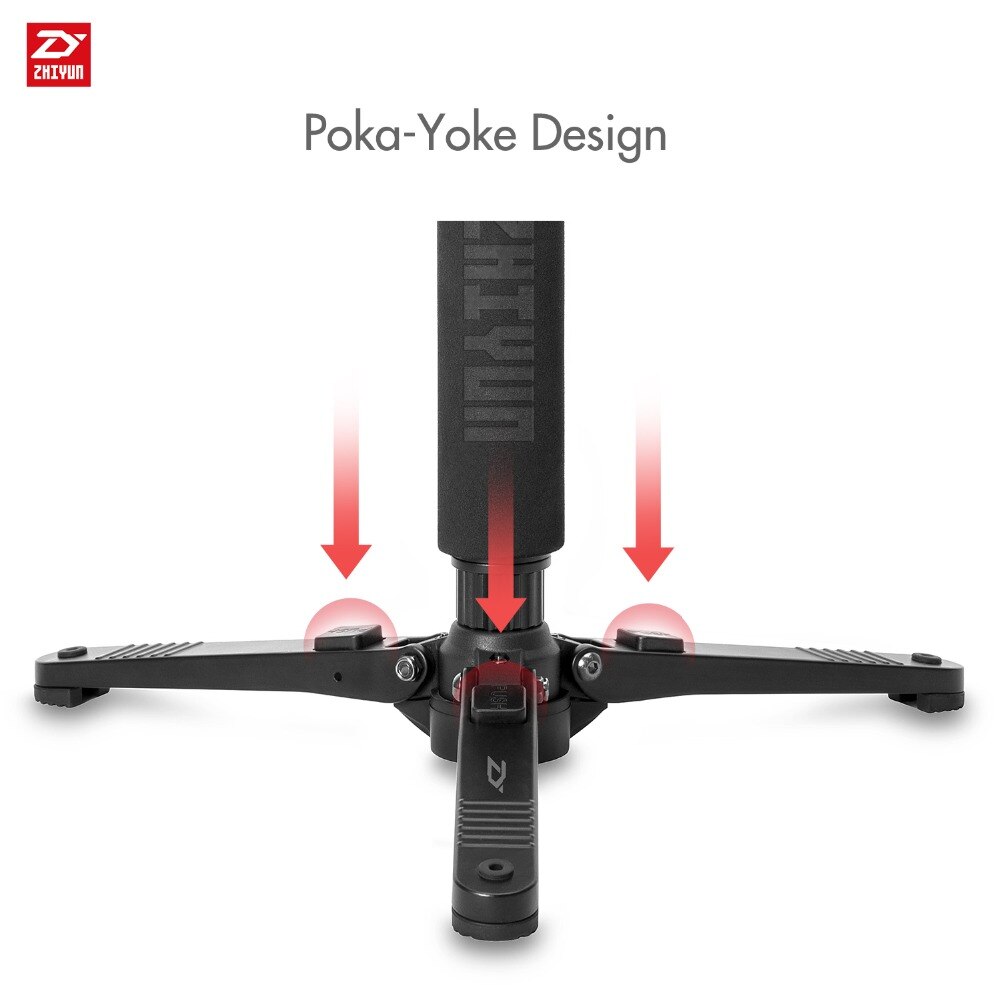 ZHIYUN Monopod Tripod for Crane 2 Stabilizer Handheld Gimbal Extend Telescopic with 1/4" Mounting Screw