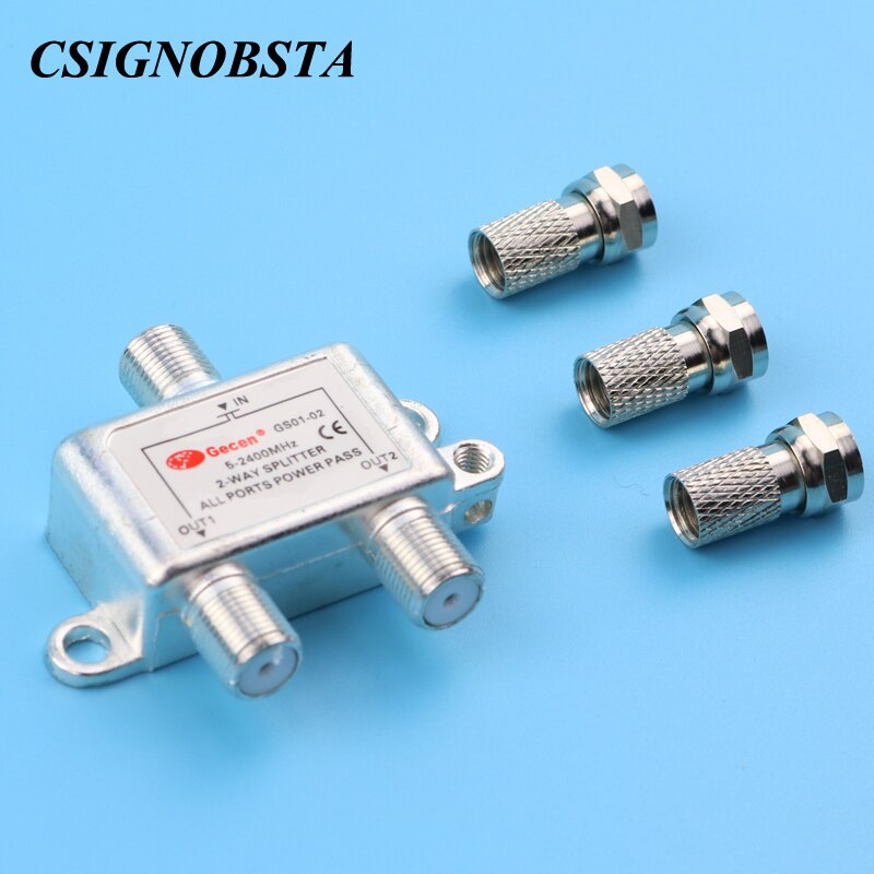 Pas cher Prix 5-2400 MHz 2 Voies Répéteur Splitter avec Connecteur de Type F pour Câble Coaxial Reliant pour CDMA GSM DCS W-CDMA