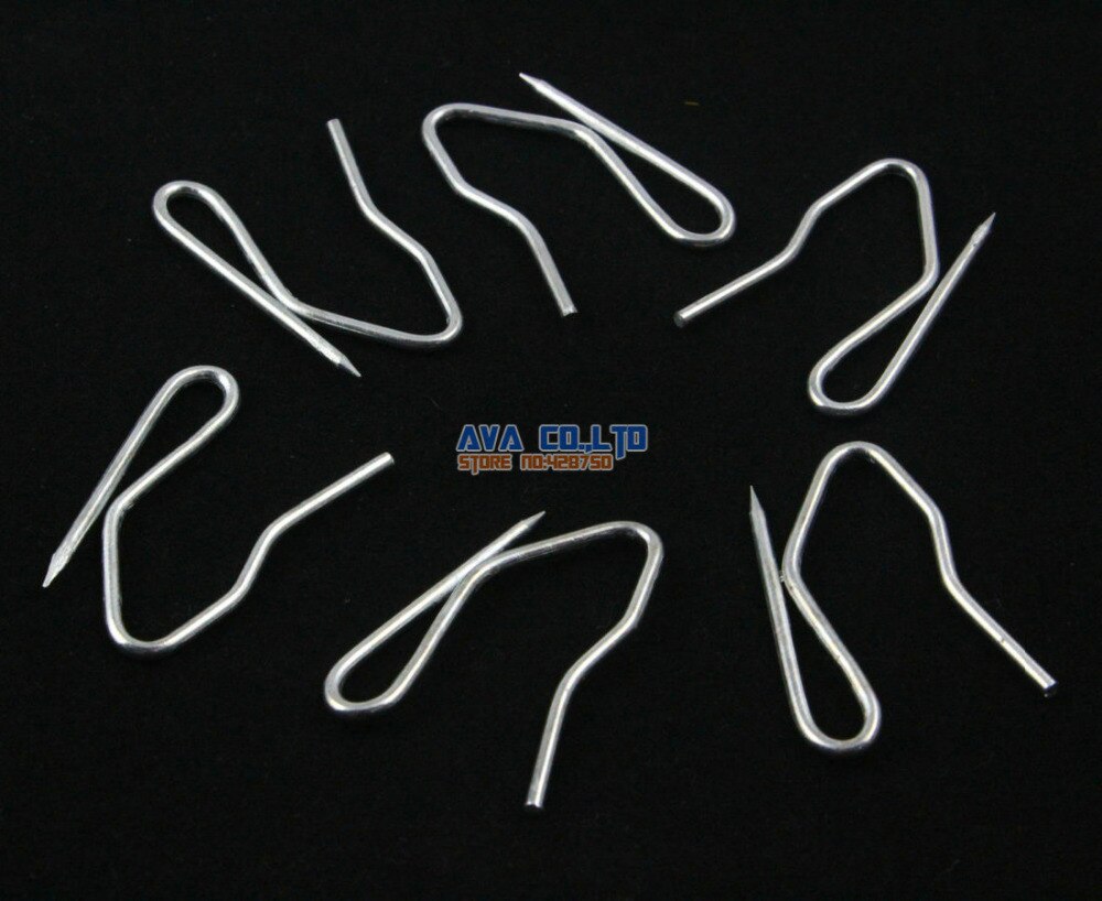 100 Pieces Household Drawing Room Curtain Hooks Hanging Clips S Shape Hook 30mm