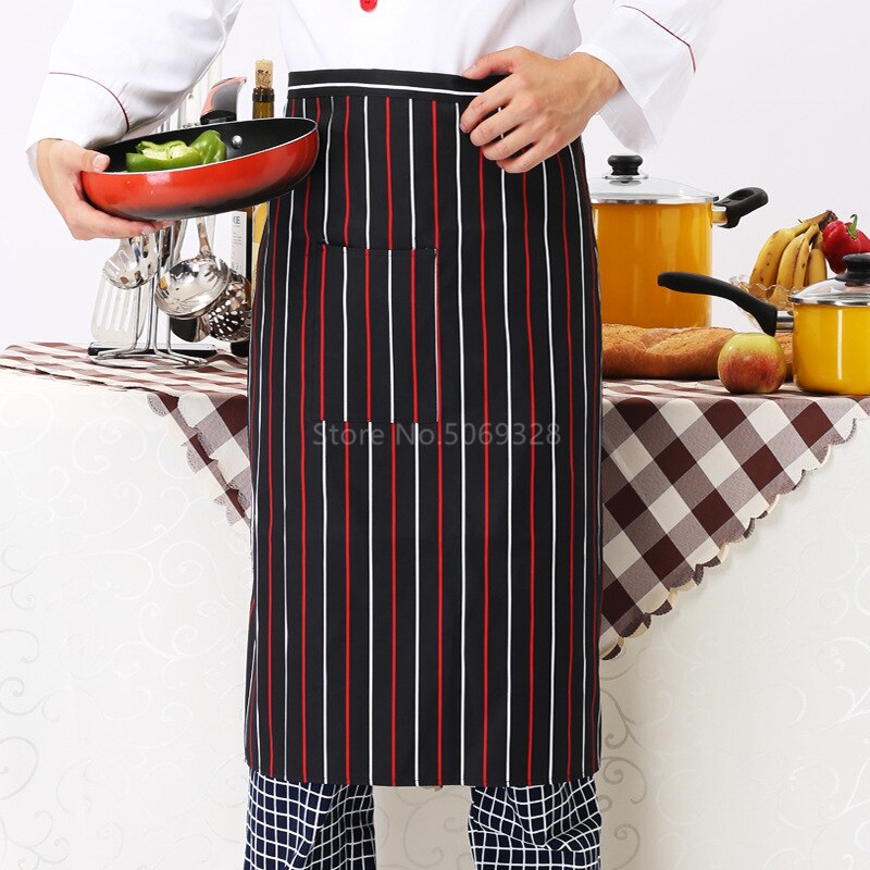 Unisex Adult Restaurant Apron Kitchen Work Wear Men Food Service Oil-Proof Cooking Waiter Cafe BBQ Hairdresser Uniform Accessory: Style3