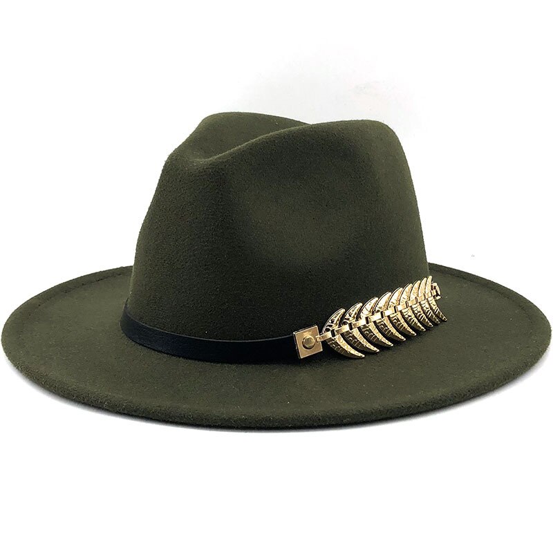 Specjalne kapelusze filcowe męskie kapelusze Fedora z paskiem kobiety Vintage Trilby czapki wełna Fedora ciepły jazzowy kapelusz Chapeau Femme Feutre Panaman kapelusz: MZ17050-3