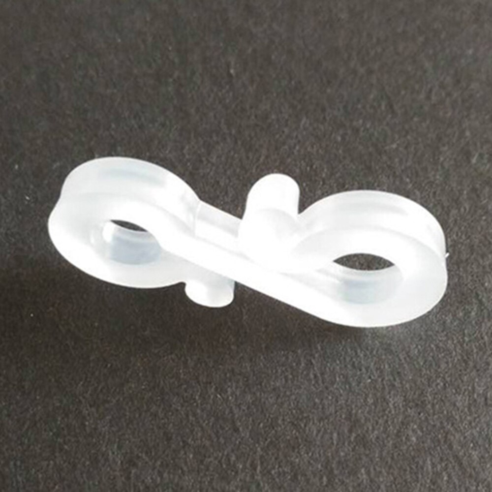 48 Stuks Witte Hange Plastic Outdoor Kerst S Decoratieve Gutter Haken Clips Voor Fairy String Touw