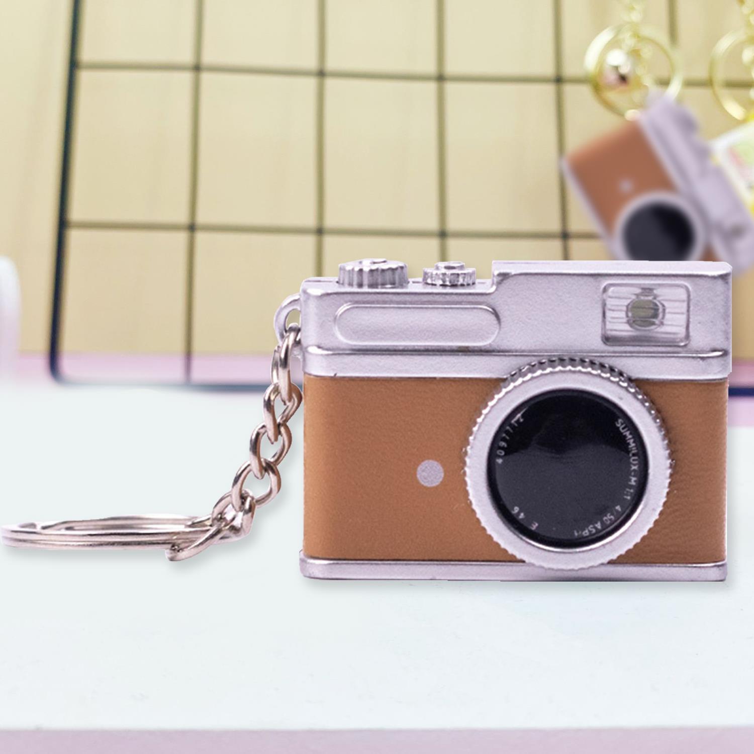 Retro kameramodell med ljud och ljus nyckelring fotograf nyckelring mini kamera nyckelring babyfoto rekvisita
