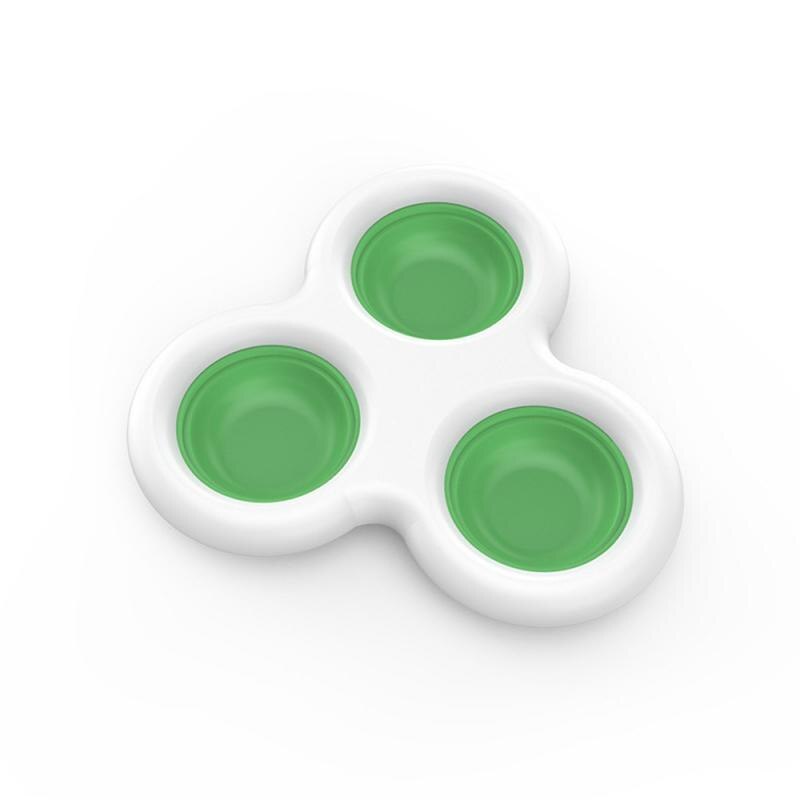 1Pc Baby Knijpen Speelgoed Creatieve Cartoon Vroege Onderwijs Intelligente Ontwikkelen Speelgoed Stress Relief Speelgoed Voor Kind Vroege Autisme Speciale nodig: green white