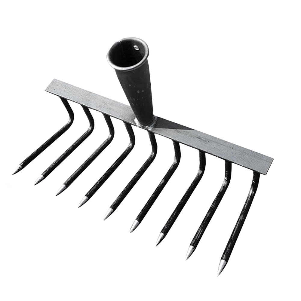 2-in-1 tuinbeluchter Geventileerde verticuteermachine Tuinieren Roterende helmstok Roterende cultivator Gereedschap Bodemploeggereedschap voor tuingazon: Blauw