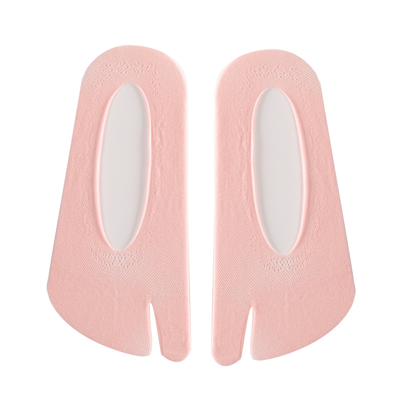 1 paio di calzini Tabi in Nylon da donna di moda con dita Separate vestiti in stile giapponese calzini invisibili estivi in seta di ghiaccio pantofole da donna