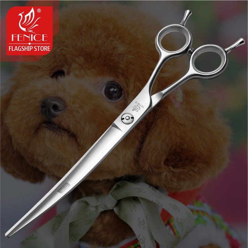 Fenice Curved Scissors Grooming Scissors for Dogs/Cats Pet Shears